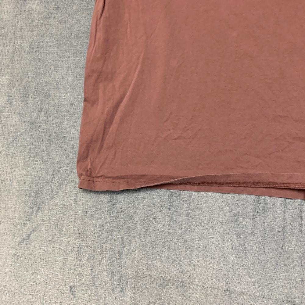 Converse T-Shirt Mens Large Coral Brown Cotton Logo Graphic Casual Outdoor Tee - Picture 12 of 14
